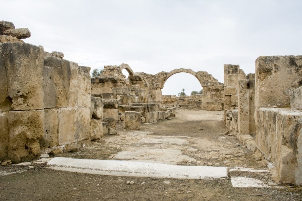 Pafos, Cyprus, Roman archeological site of paphos
