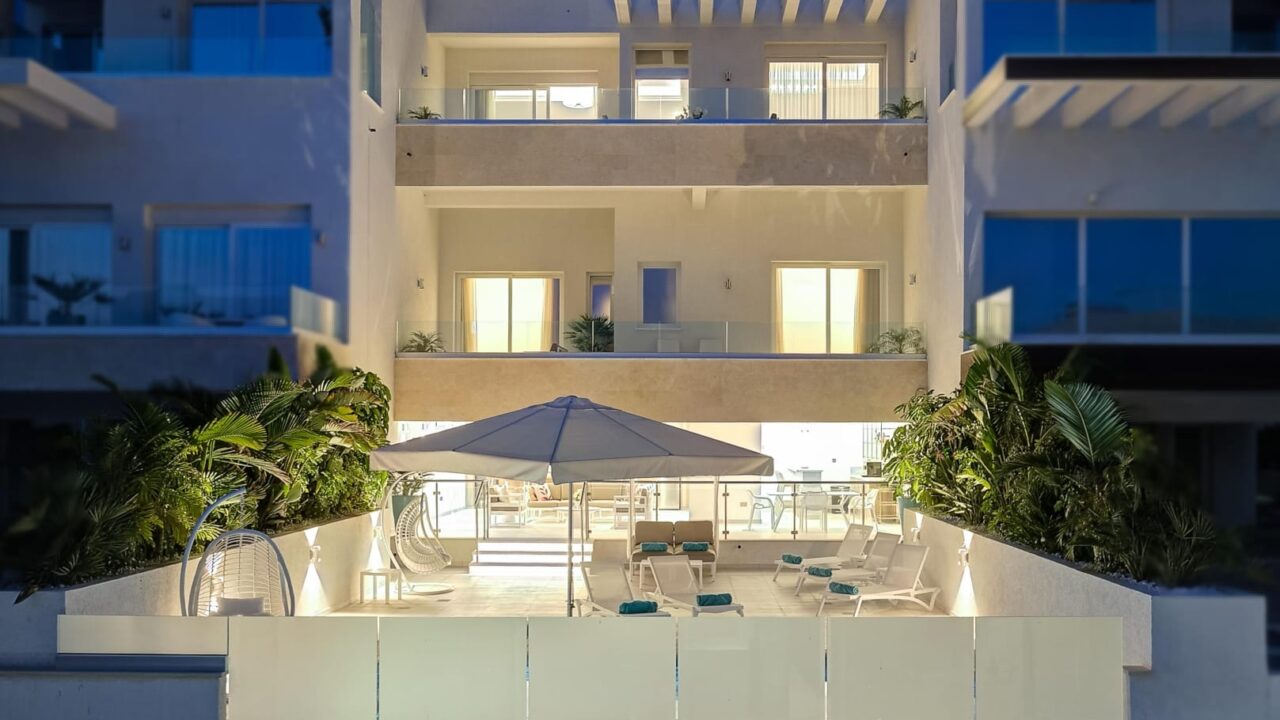 View of Olymp Luxury House from the front