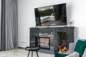 Smart TV na sala de estar