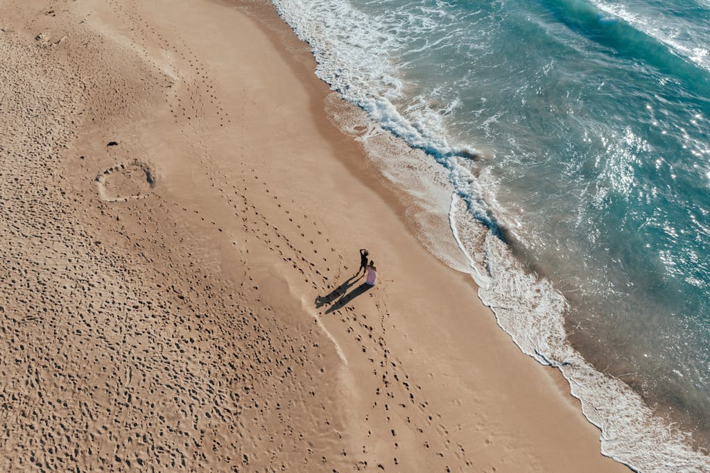 A beautiful couple shares a moment on in Cyprus Paphos, during a serene day of May.